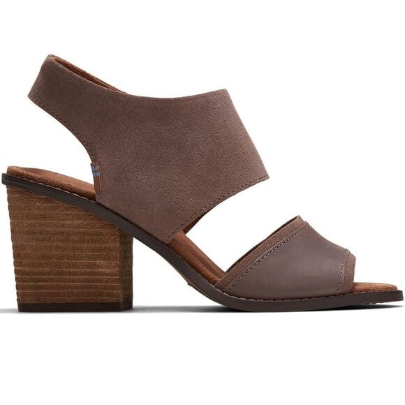 TOMS Suede Block Sandals - Picture 3 of 9